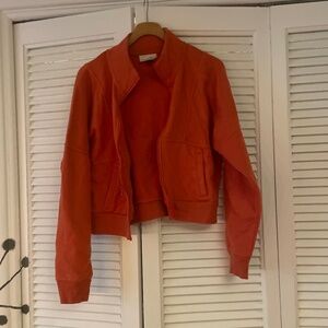 Red/red orange jacket